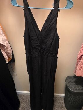 Target Black V-Neck Wide-Leg Jumpsuit
